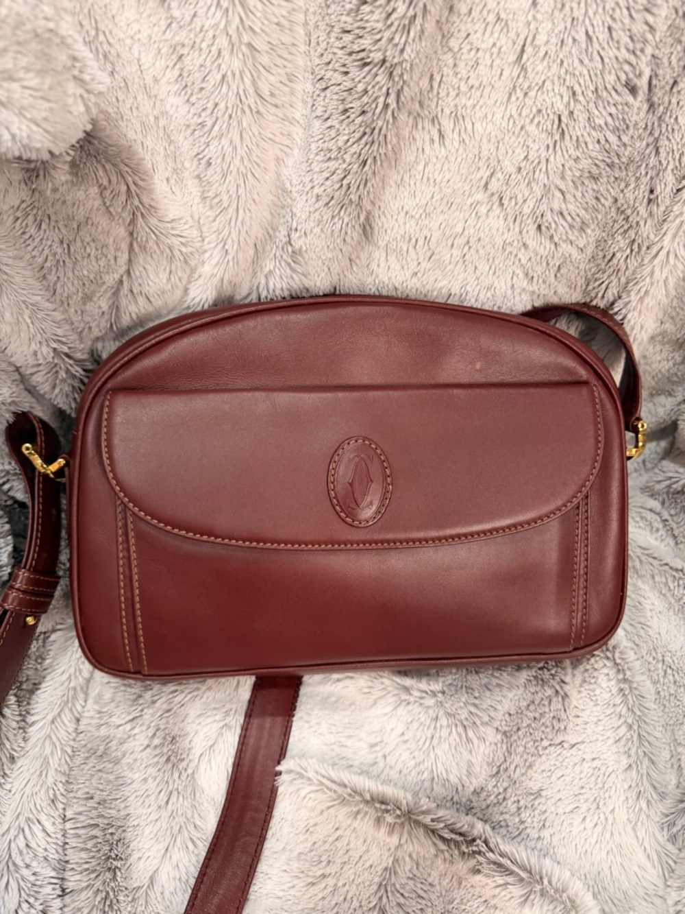 CARTIER Leather Crossbody Bag